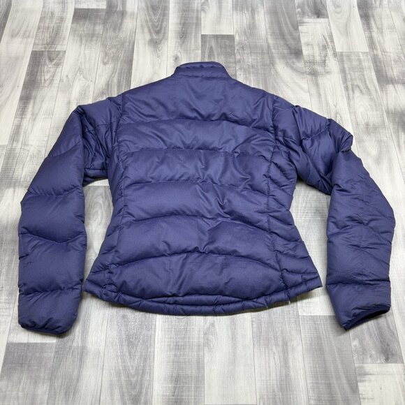 ✅VTG Patagonia Goosedown Filled Puffer Jacket Womans S Purple *STAINED/RIPPED - Picture 4 of 13